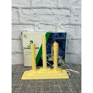 Vintage Noma 3 Light Candolier Christmas Holiday‎ Candle Decor w Box